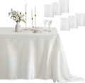 Satin Table Cover Rectangle 6 Pack - Silky Soft 60 x 102 in