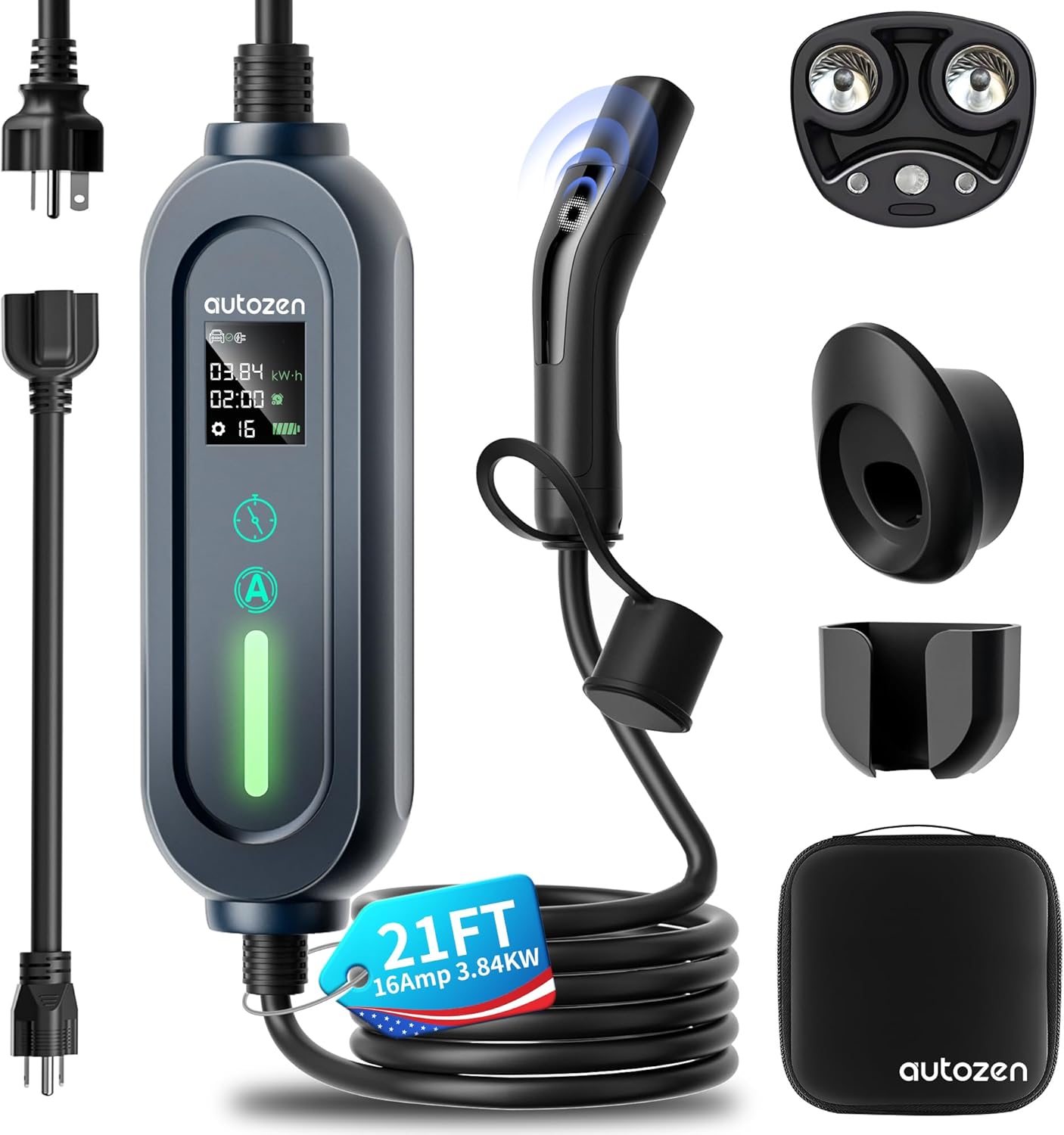 Power Your Tesla Anywhere with Level 1+2 Smart Charger!