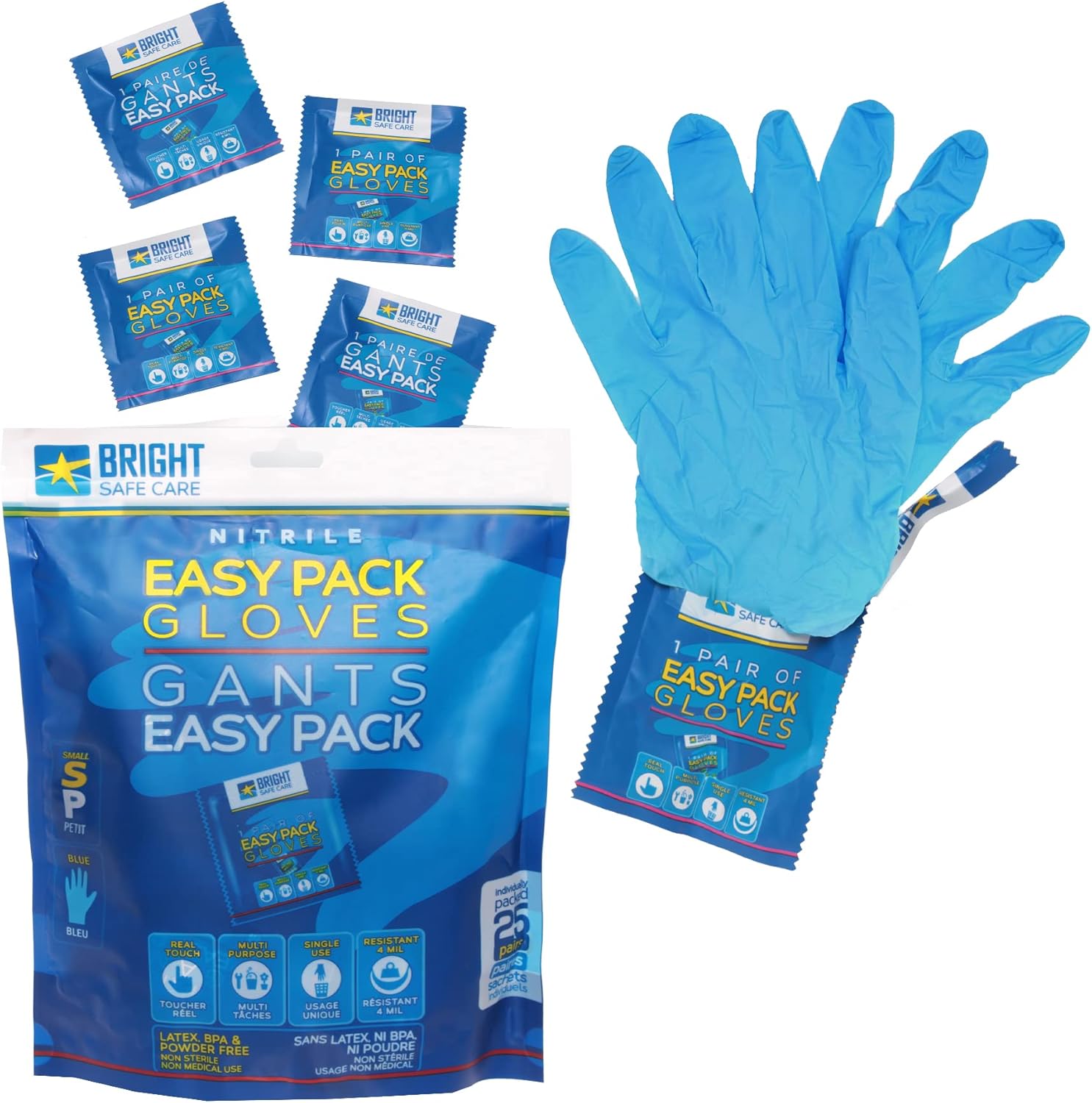 Safe & Compact Nitrile Disposable Gloves