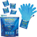 25 Individually Wrapped Nitrile Gloves, Powder-Free, Bright Safe Care