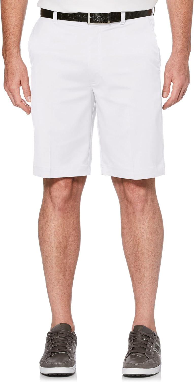 PGA TOUR Mens 9in Flat Front Golf Shorts with Active Waistband
