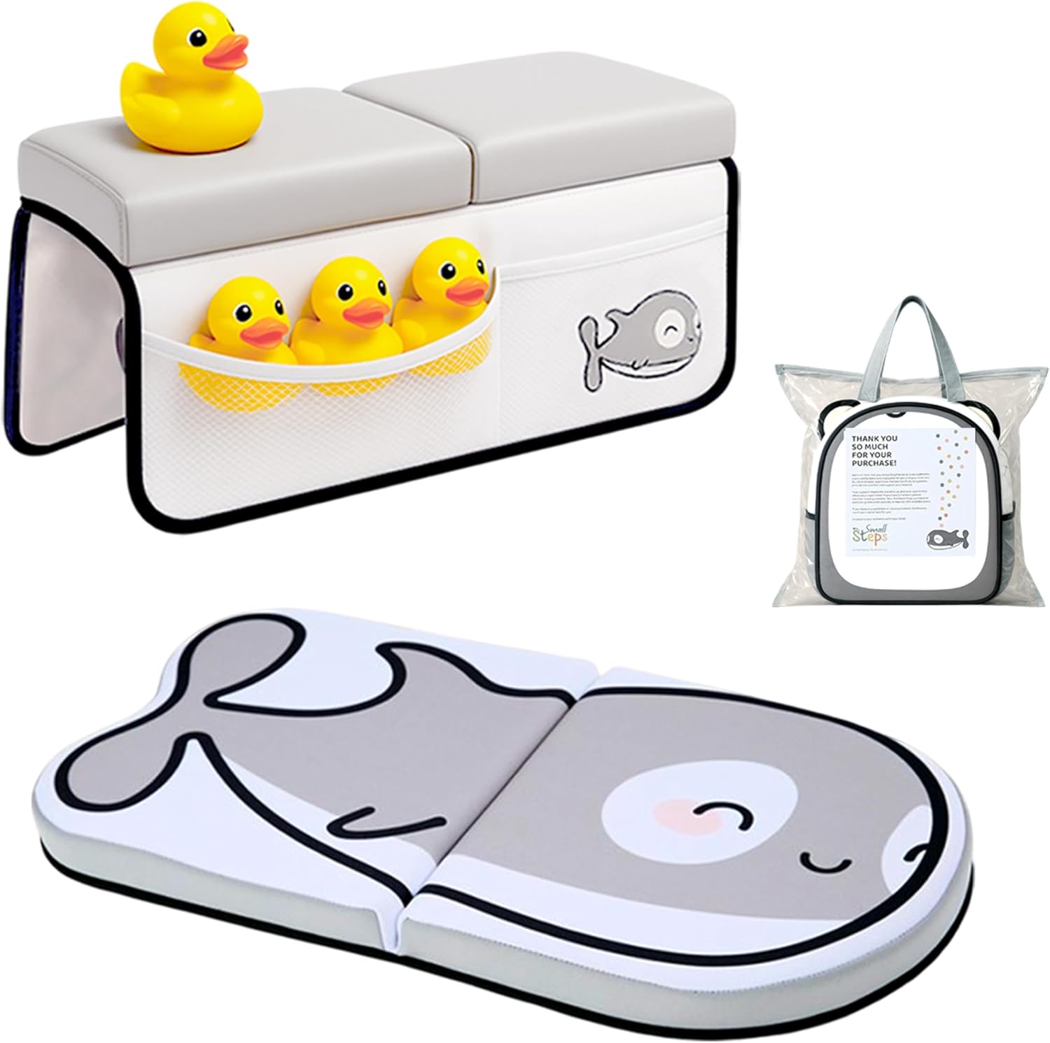 Small Steps Bath Kneeler and Elbow Rest Pad Set for Comfort
