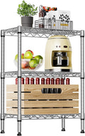 3-Tier Steel Storage Shelves 21.7in W x 11.8in D x 28.6in H - Heavy