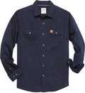 Dubinik Mens Long Sleeve Button Down Shirt - Durable Everyday Work