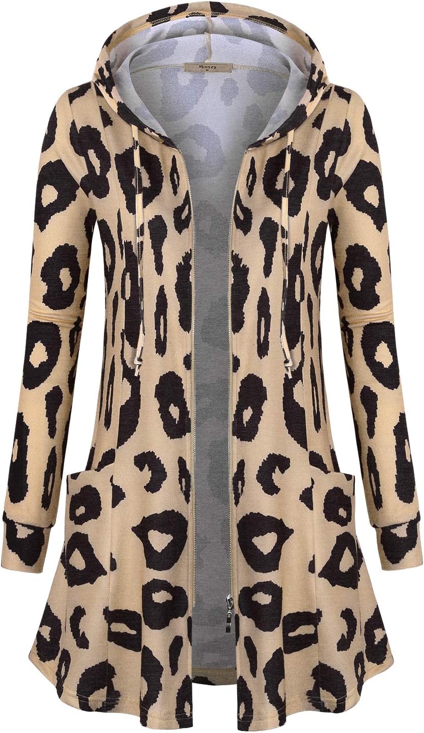 Miusey Womens Zip Up Long Hoodie Jacket for Stylish Comfort