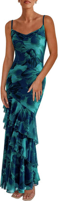 Maxi Dresses for Women Spaghetti Strap Floral Sundress - Summer 2025