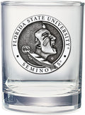 Heritage Pewter Florida State Double Old Fashion Glass 14 OZ