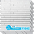 Peel and Stick Backsplash Tiles 10-Sheet Pack - Durable Waterproof