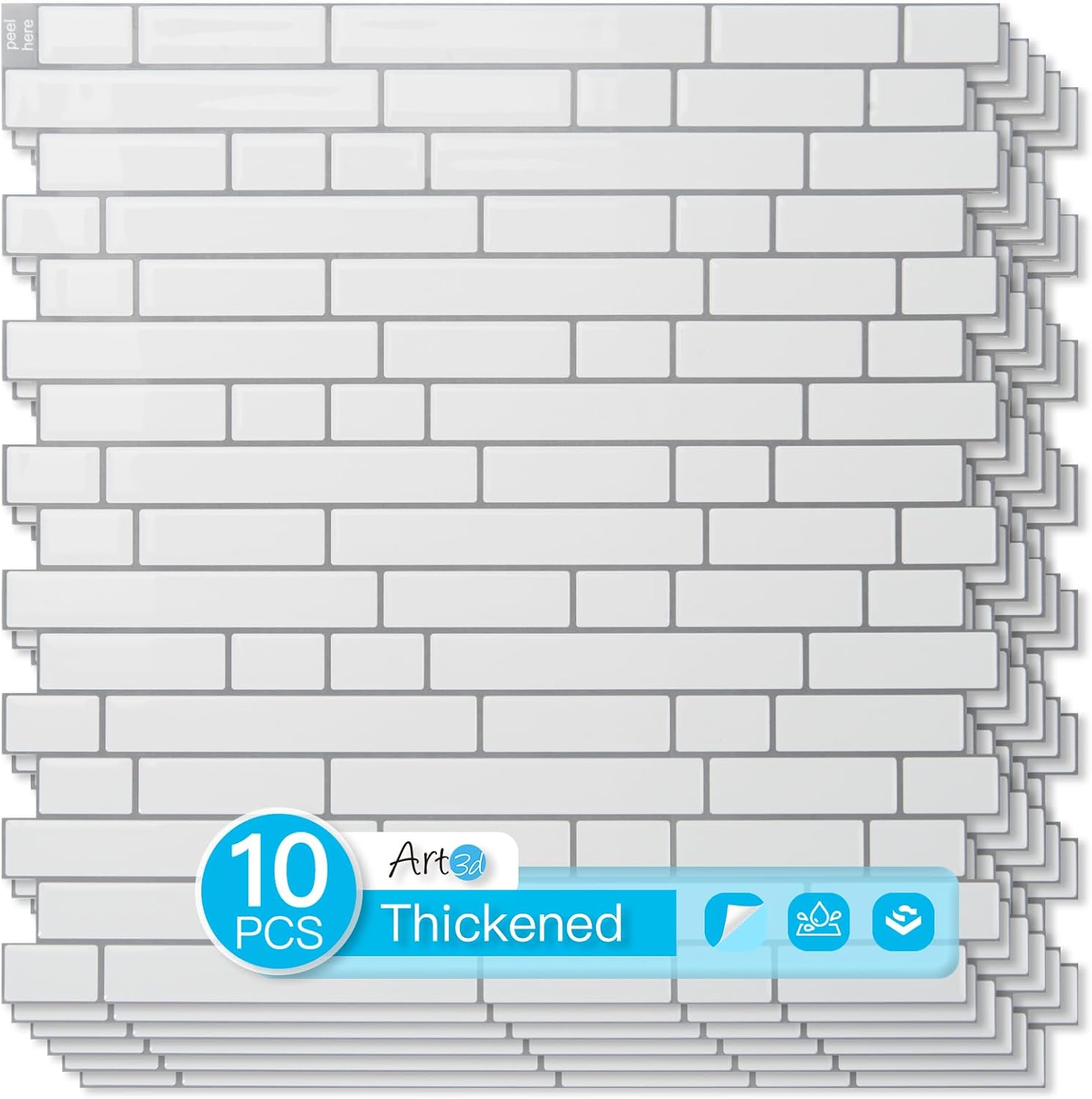 Art3d Heavy-Duty Peel and Stick Backsplash for Modern Spaces