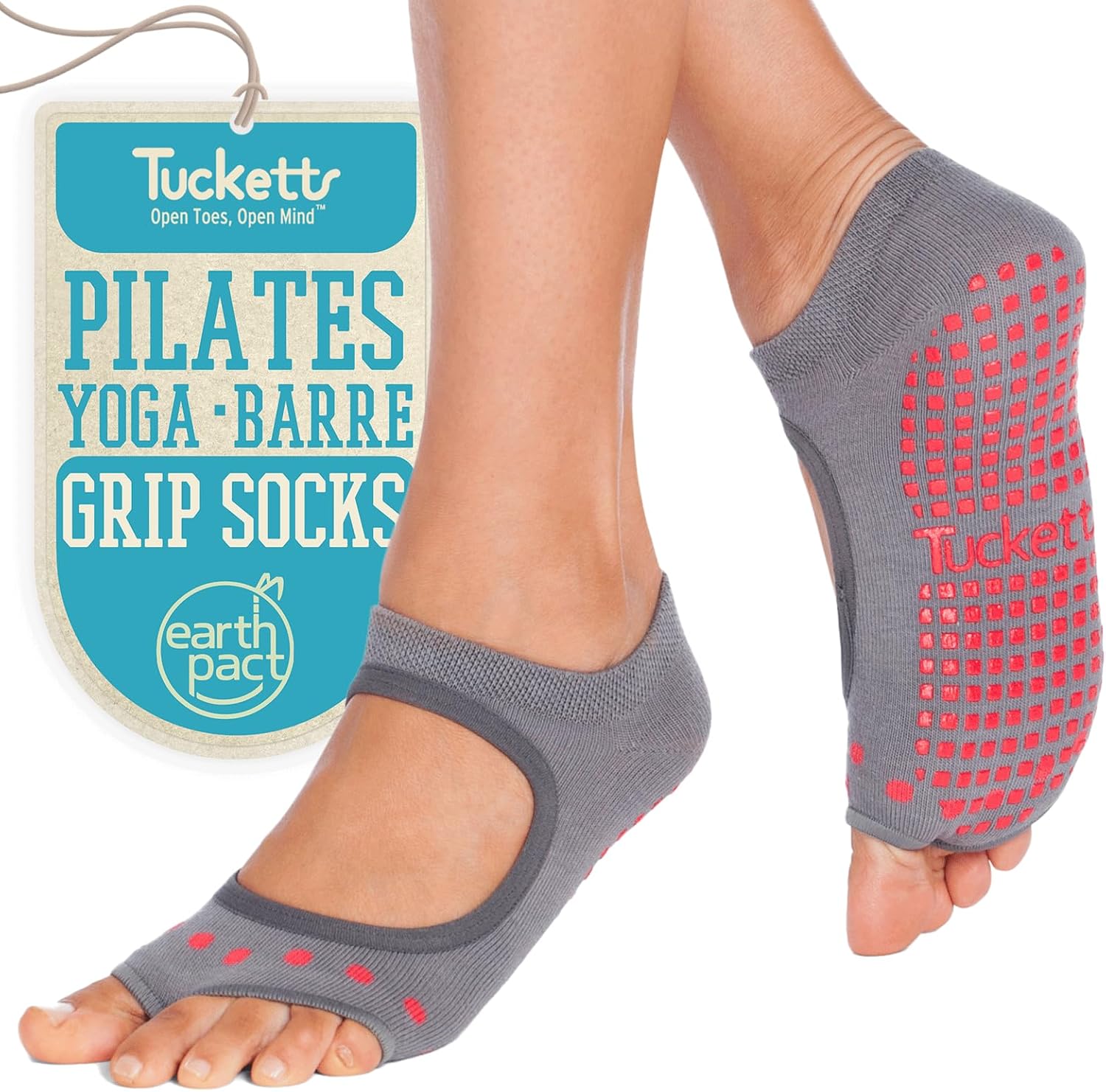 Non-Slip Toeless Pilates Socks for Barefoot Workouts