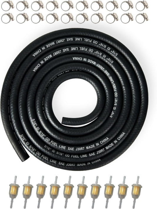 YAMAKATO 5/16 Fuel Hose Line NBR Braided for Versatile Use