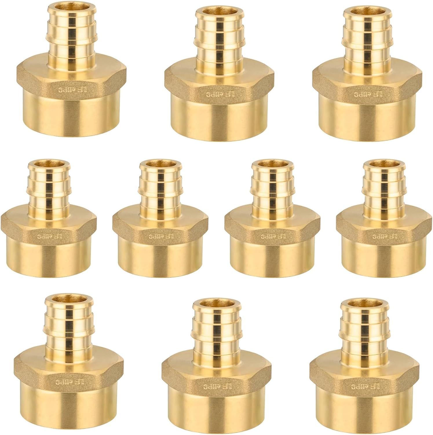 10 Pack PEX-A Fittings for 3/4 inch PEX to 1 inch NPT