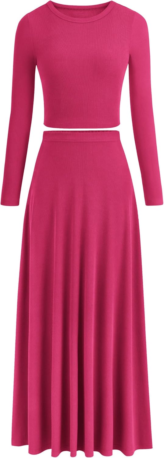 PRETTYGARDEN Women Fall Spring 2 Piece Outfits for Casual Style