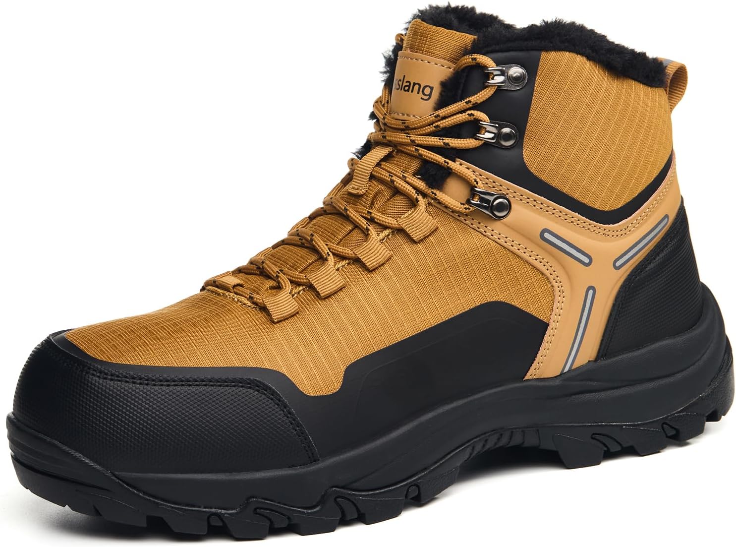 Men's Waterproof Snow Boots with Insulated Warmth for Winter