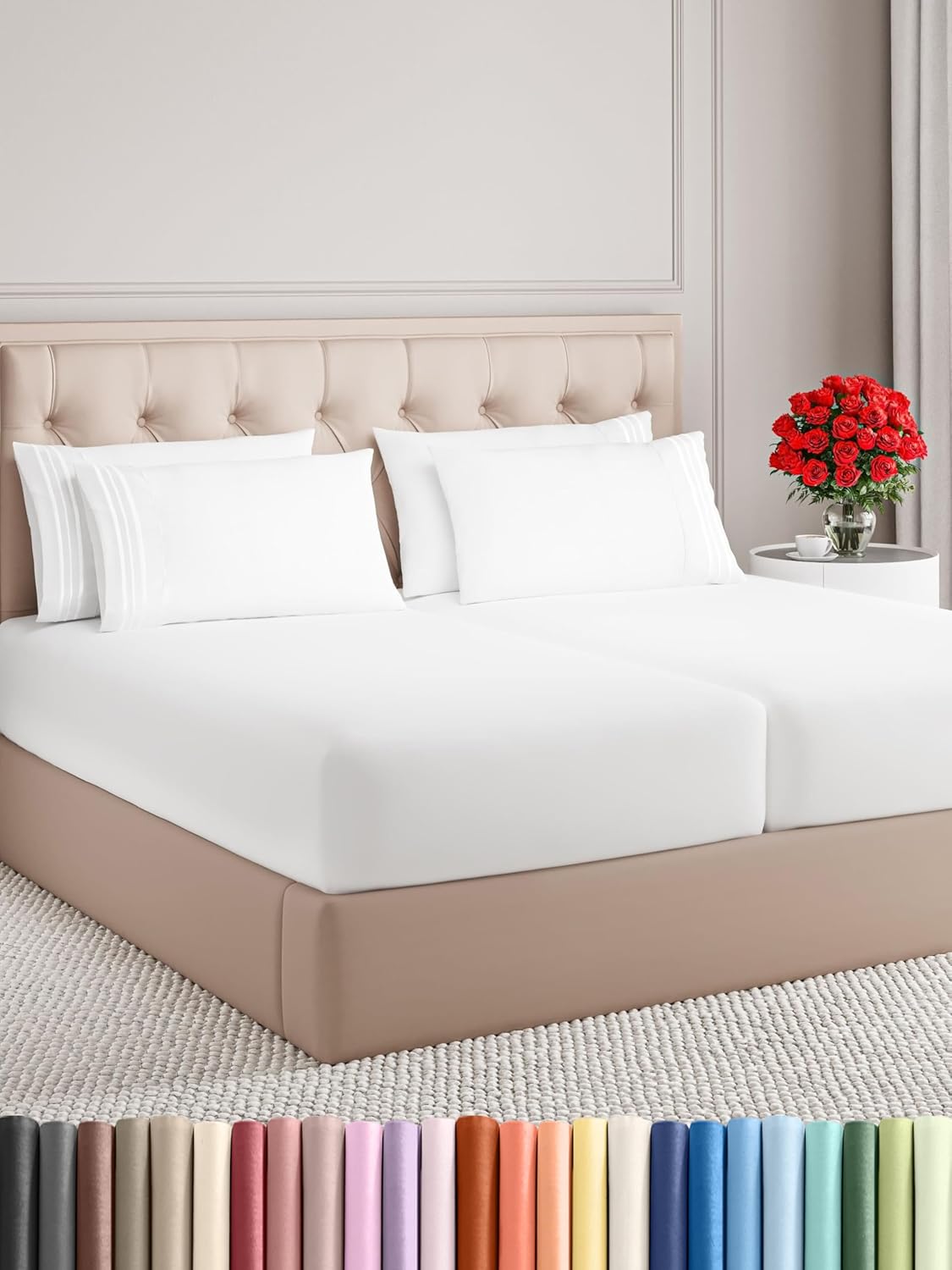 CGK Unlimited Split King Sheet Set - Hotel Luxury Cooling Bedding