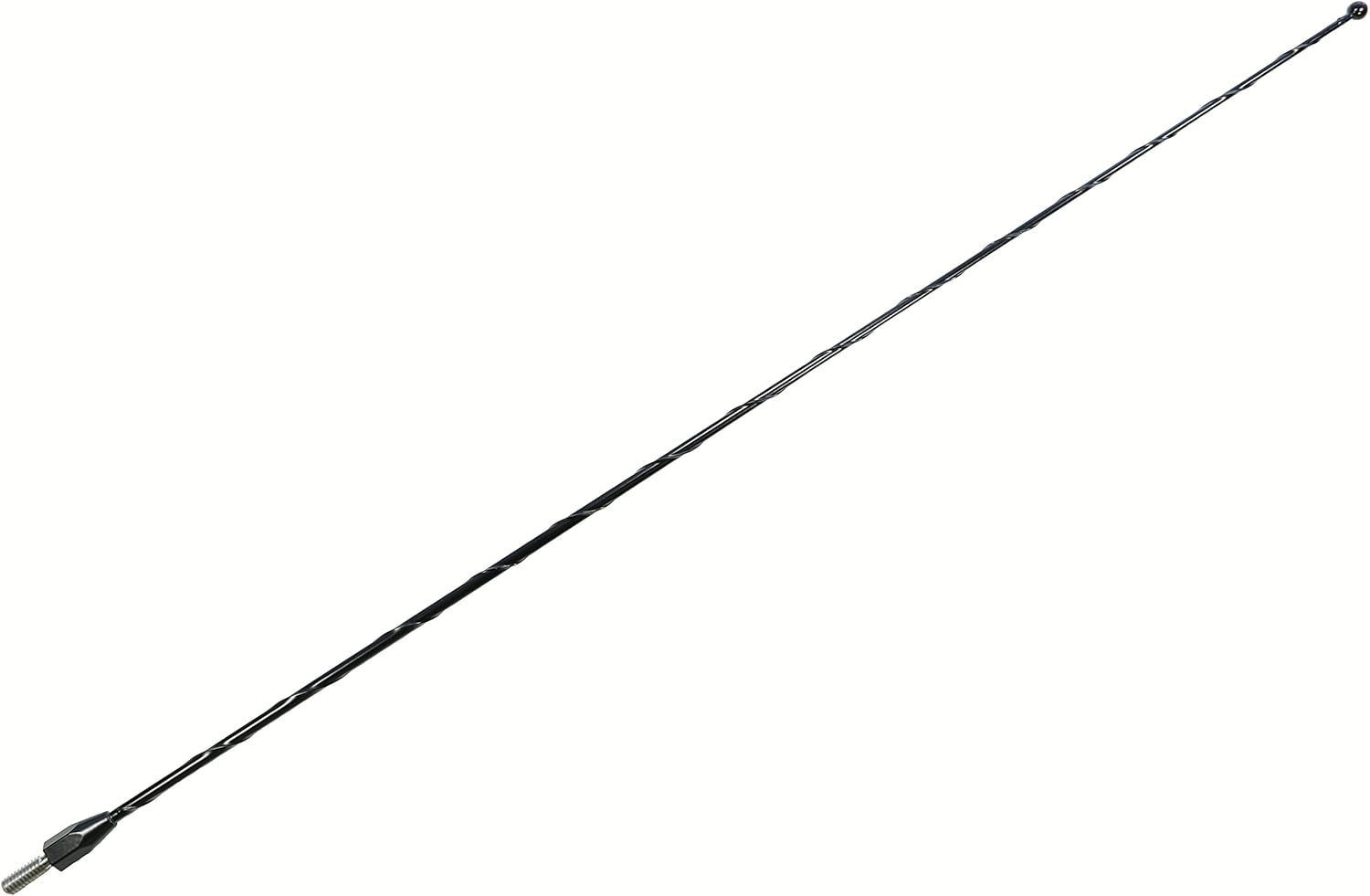 21 Inch Black Antenna for Ford E-350 Econoline - Wind Noise Canceling