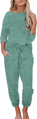 Ekouaer Womens Pajamas Set Long Sleeve Loungewear - Soft Lounge Sets