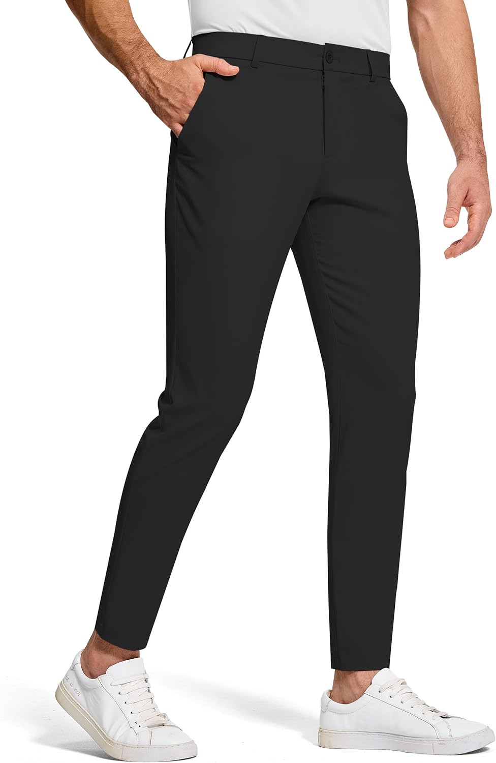 Men's Golf Dress Pants with Stretch Fabric for Comfort and Style