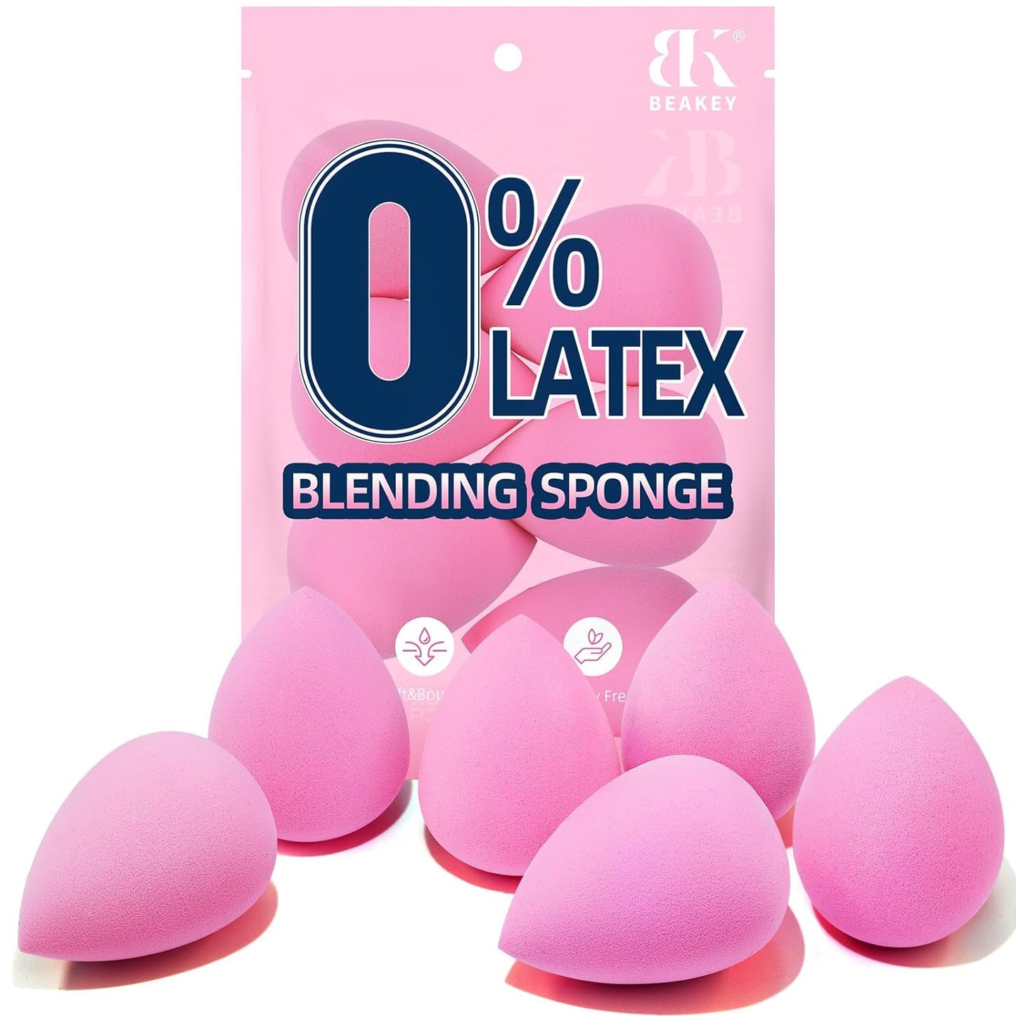 BEAKEY Super Soft Makeup Sponge Set - Blend Like a Pro!
