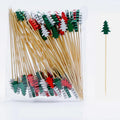 Cute Christmas Cocktail Picks Set
