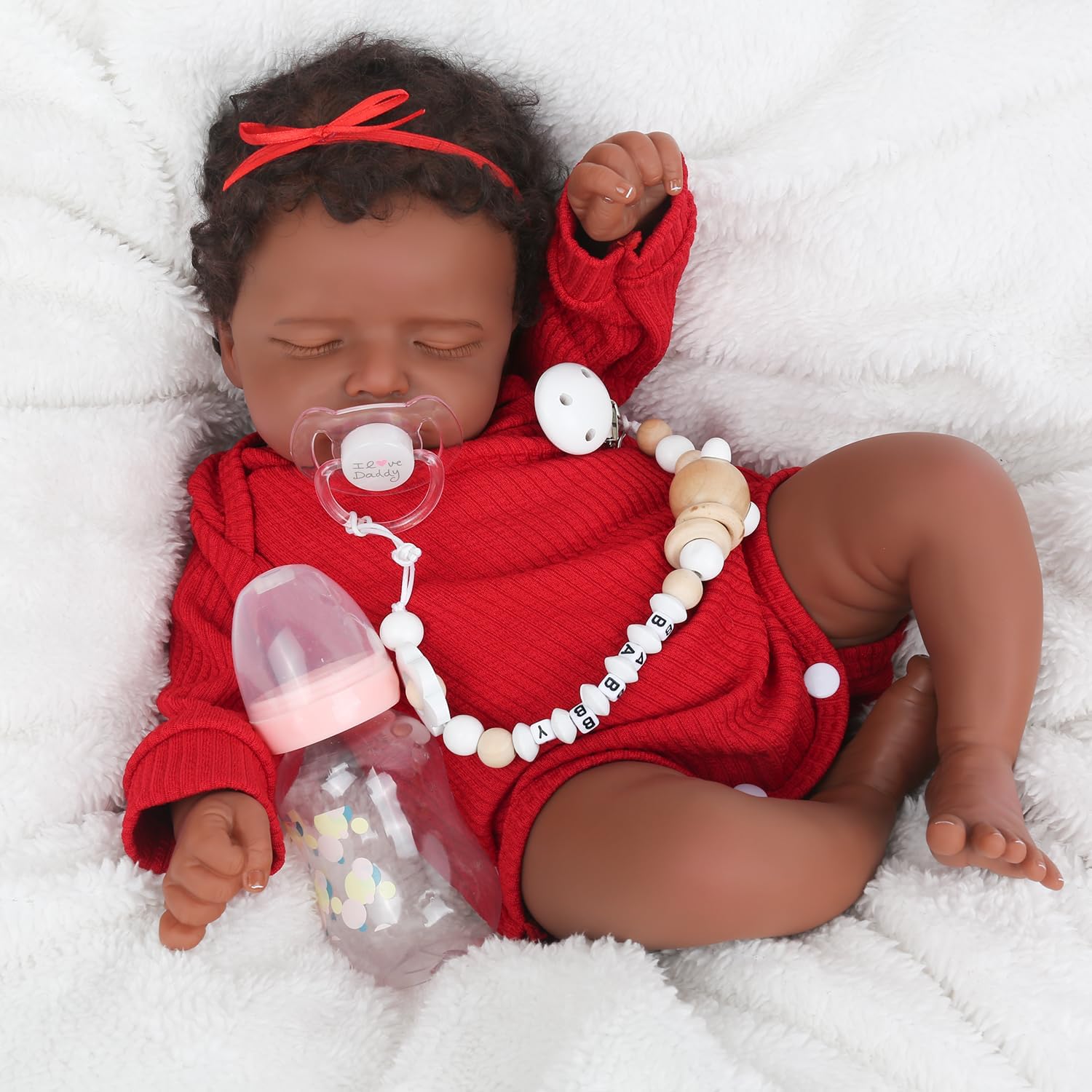 Handcrafted African American Baby Doll - Lifelike, Perfect for Kids Aged 3+