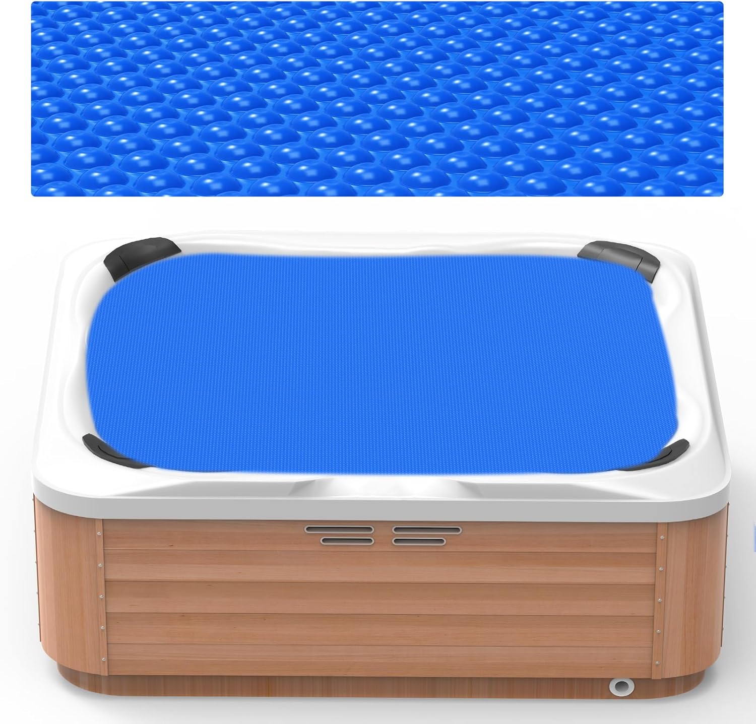 7x7 FT Square Hot Tub Cover for Thermal Efficiency and Savings