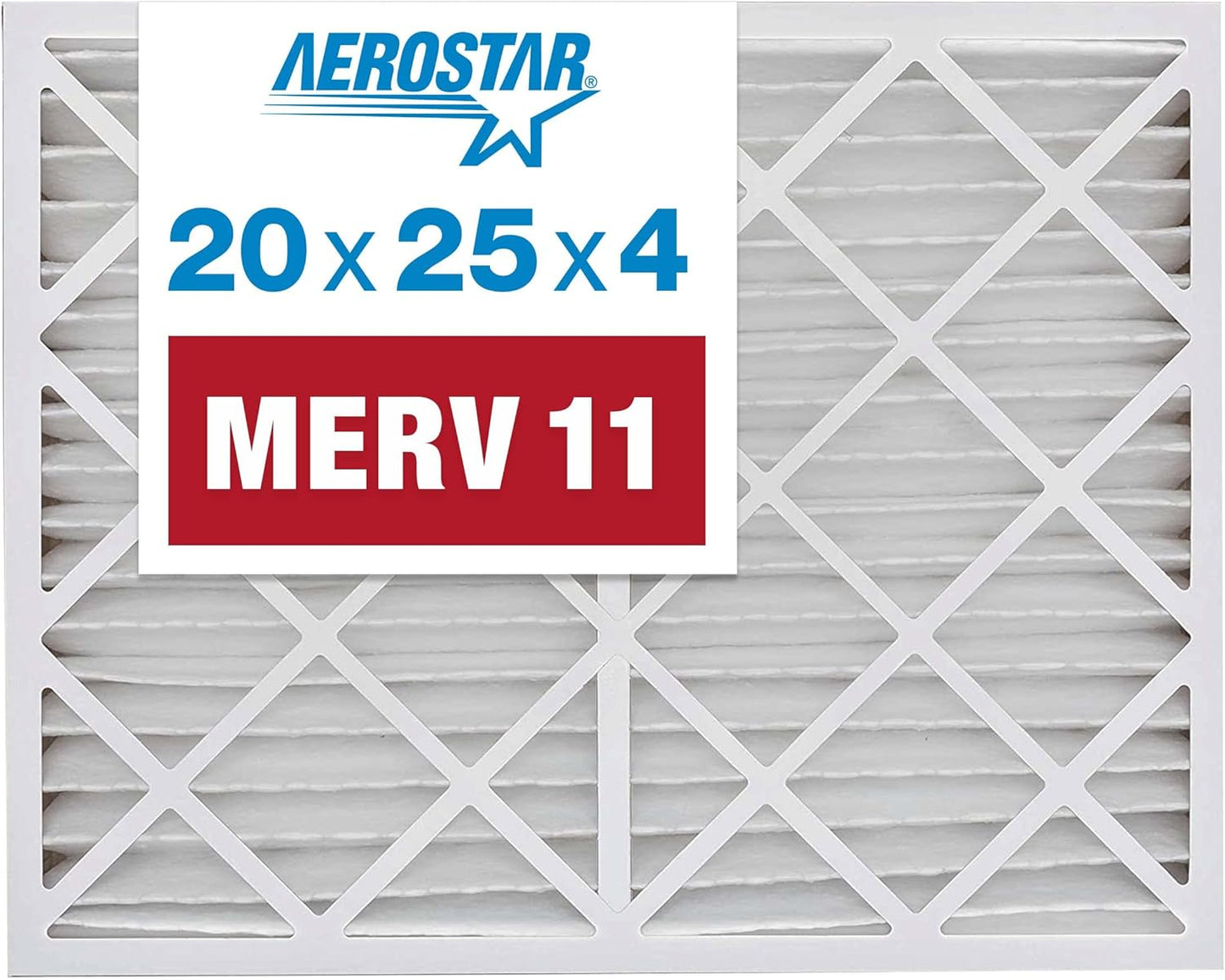 Aerostar 20x25x4 MERV 11 Pleated Air Filter for Cleaner Air