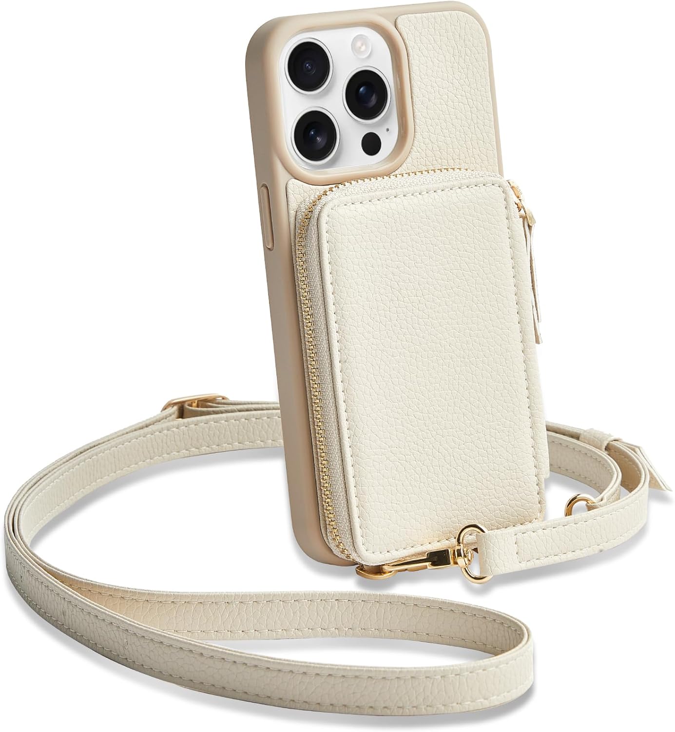 ZVE iPhone 15 Pro Wallet Case with RFID Blocking Design