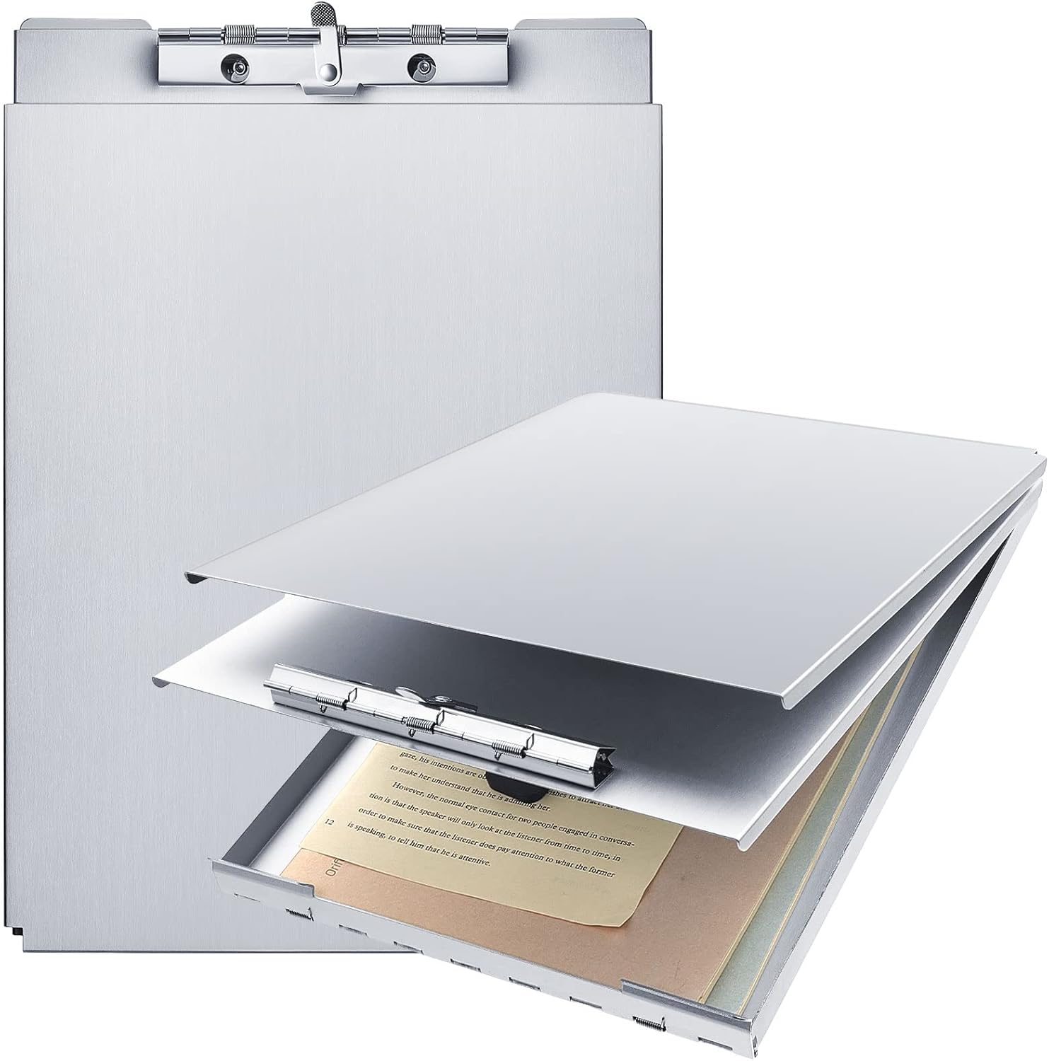 Durable Metal Storage Clipboard for Office and School Use 12.6x9.2x1ft
