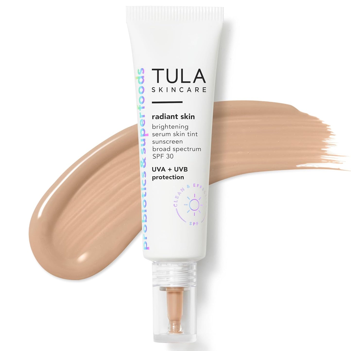 TULA Skin Care Radiant Skin Brightening Serum Tint SPF 30