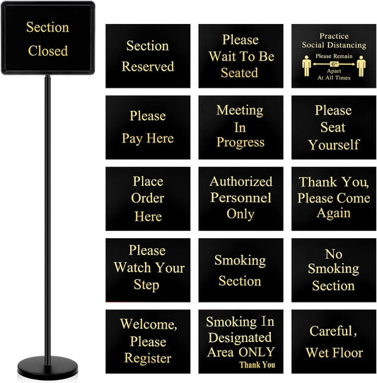 Wenqik Wait to Be Seated Hostess Sign Holder for Restaurants