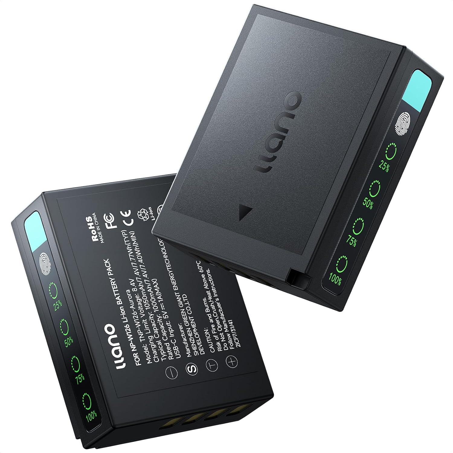Reliable llano NP-W126 NP-W126S Batteries for Fujifilm Cameras
