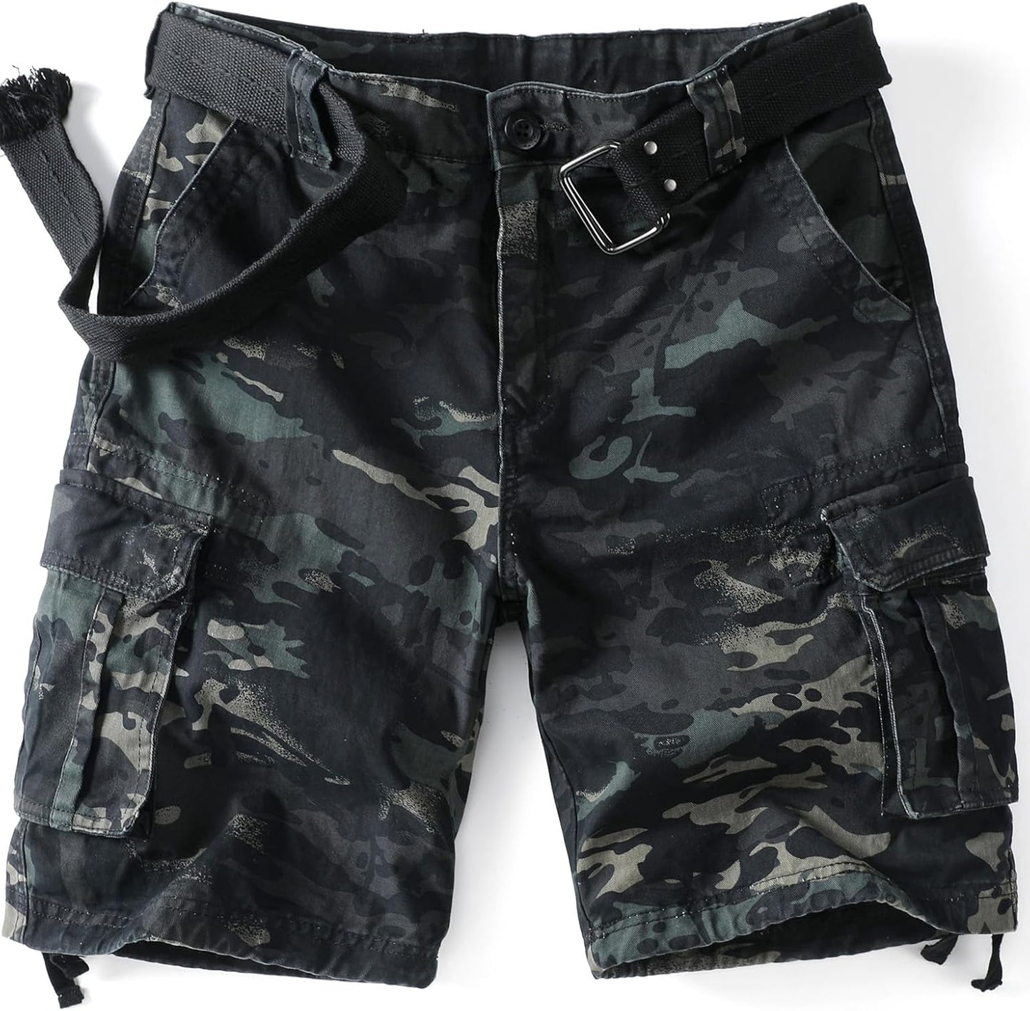 Camo Cargo Shorts for Men - Comfortable Cotton Outdoor Wear