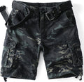 Camo Cargo Shorts for Men Cotton Casual Relaxed Fit - Multi-Pocket is