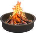 Skcoipsra Fire Pit Ring 39in Outer / 36in Inner - Heavy Duty Steel