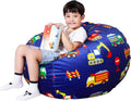 Lukeight Excavator Stuffed Animal Storage Bean Bag Chair Cover