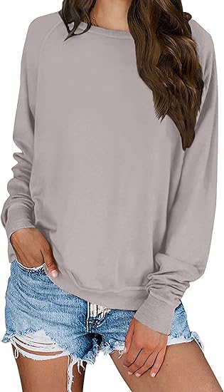 KIRUNDO 2023 Fall Women's Solid Color Sporty Sweatshirt Review