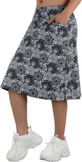 Women's Midi Length Skorts Skirt 24in Knee Length - Activewear