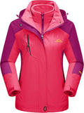 MAGCOMSEN Women's 3-in-1 Winter Coat Parka - Waterproof Warmth