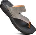 AEROTHOTIC Comfy Arch Support Flip Flops for Women - Cushioned Split 8