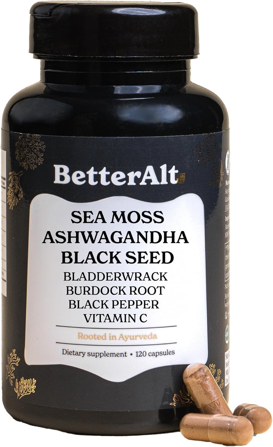 3000mg Iris Sea Moss & Black Seed Oil for Vitality Support
