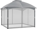 COWVIE Gazebo Replacement Netting Screen 10ft x 10ft - 4-Panel