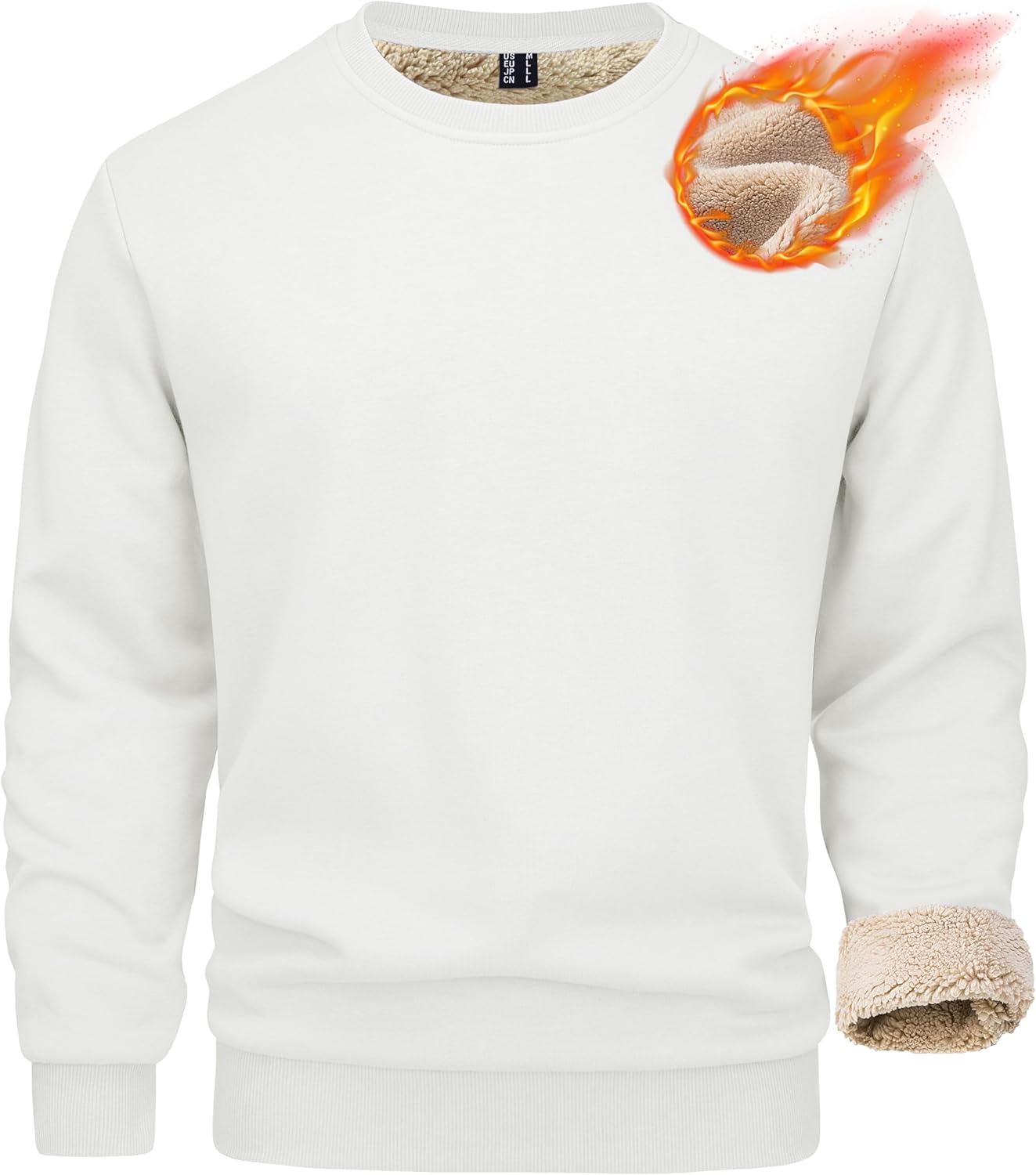 MAGCOMSEN Men's Sherpa Lined Sweatshirts for Ultimate Warmth
