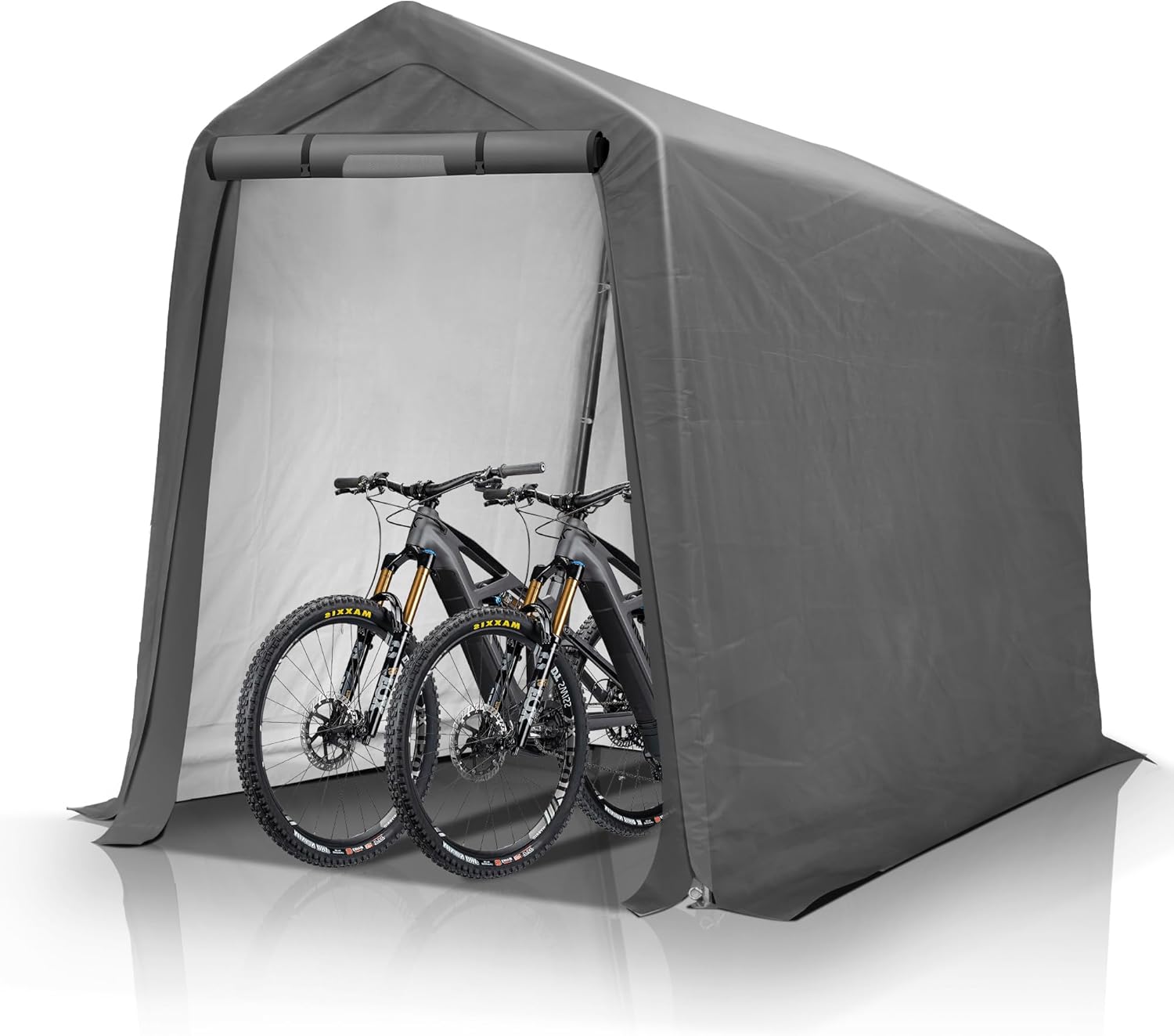 GARTOO 6ft x 7ft Outdoor Storage Shelter Shed for Bikes and More