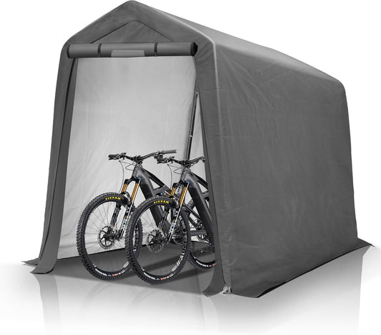 GARTOO 6ft x 7ft Outdoor Storage Shelter Shed for Bikes and More