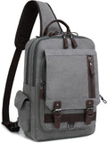 Canvas Cross Body Sling Bag for Men - Water-resistant Travel Messenger