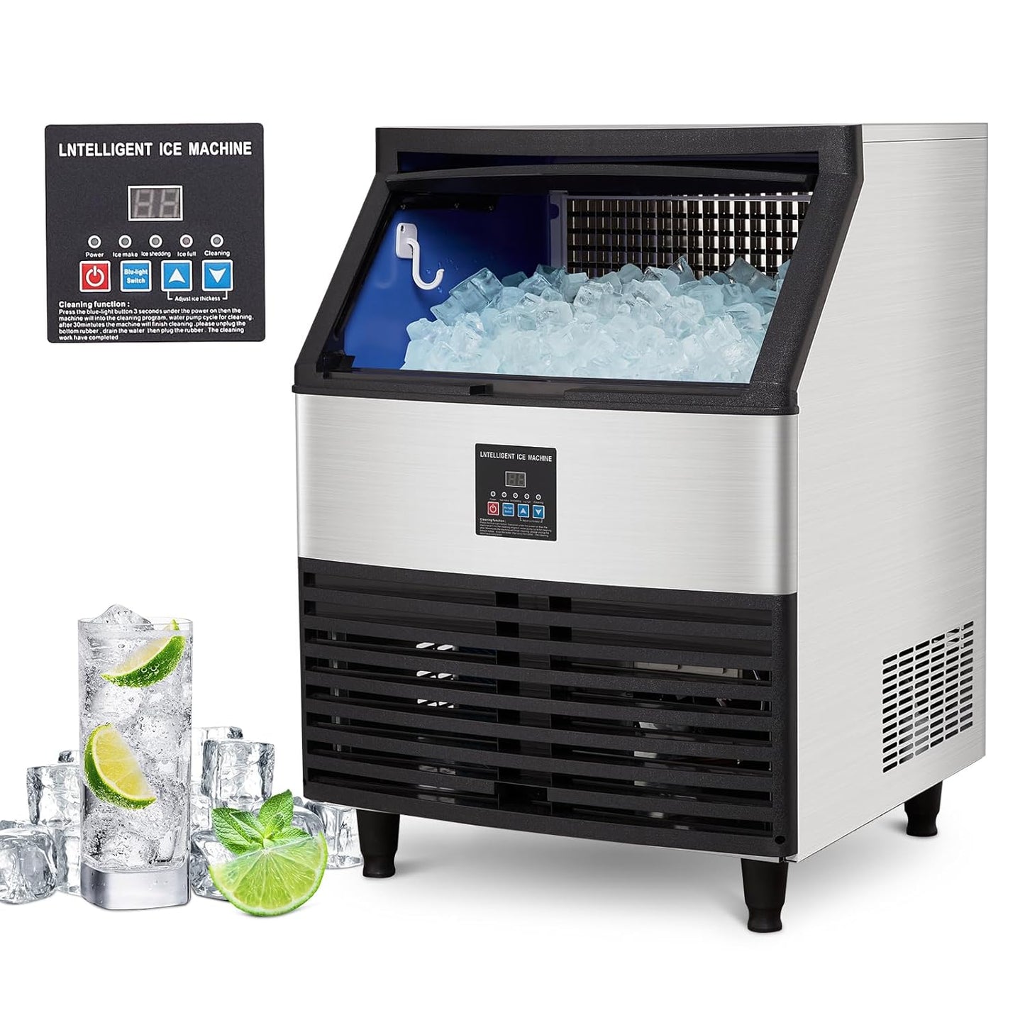 Commercial Ice Maker Machine 440lbs/24H for Home & Business