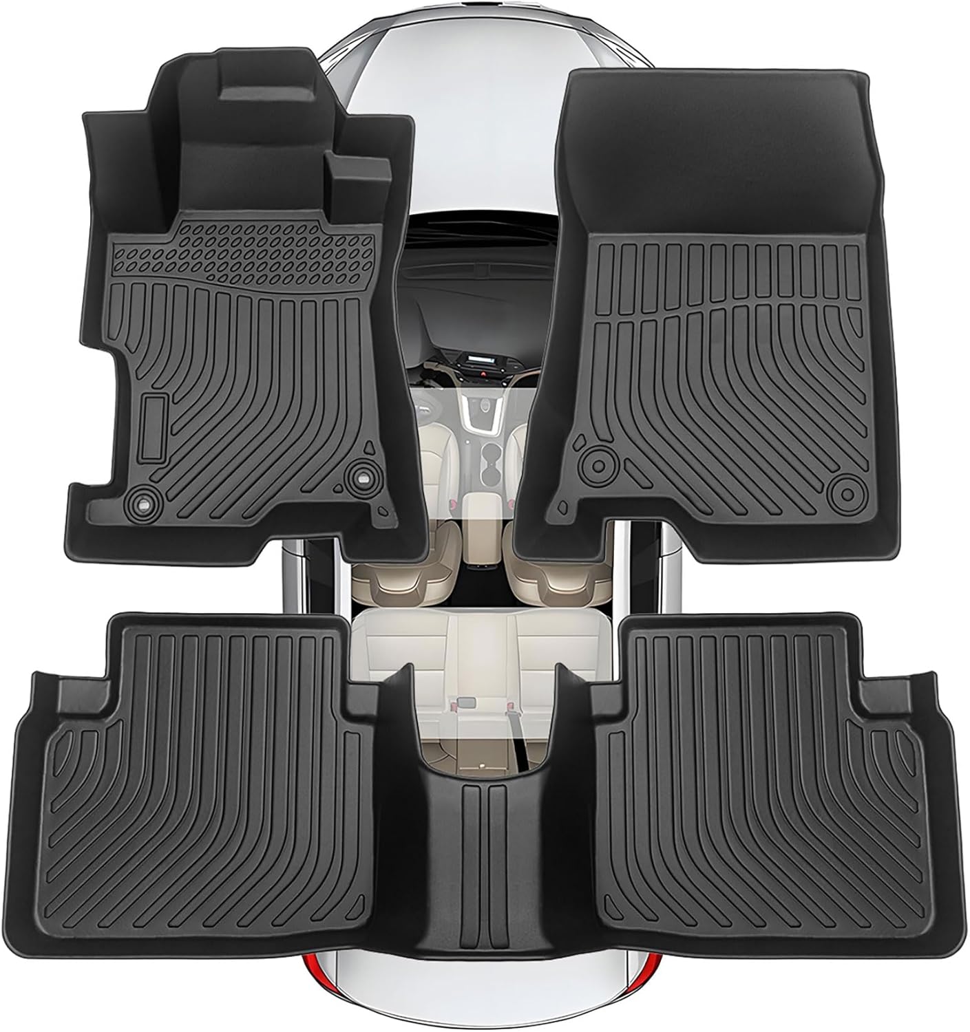 Custom Floor Mats for Honda Accord 2008-2012 Full Set Liners