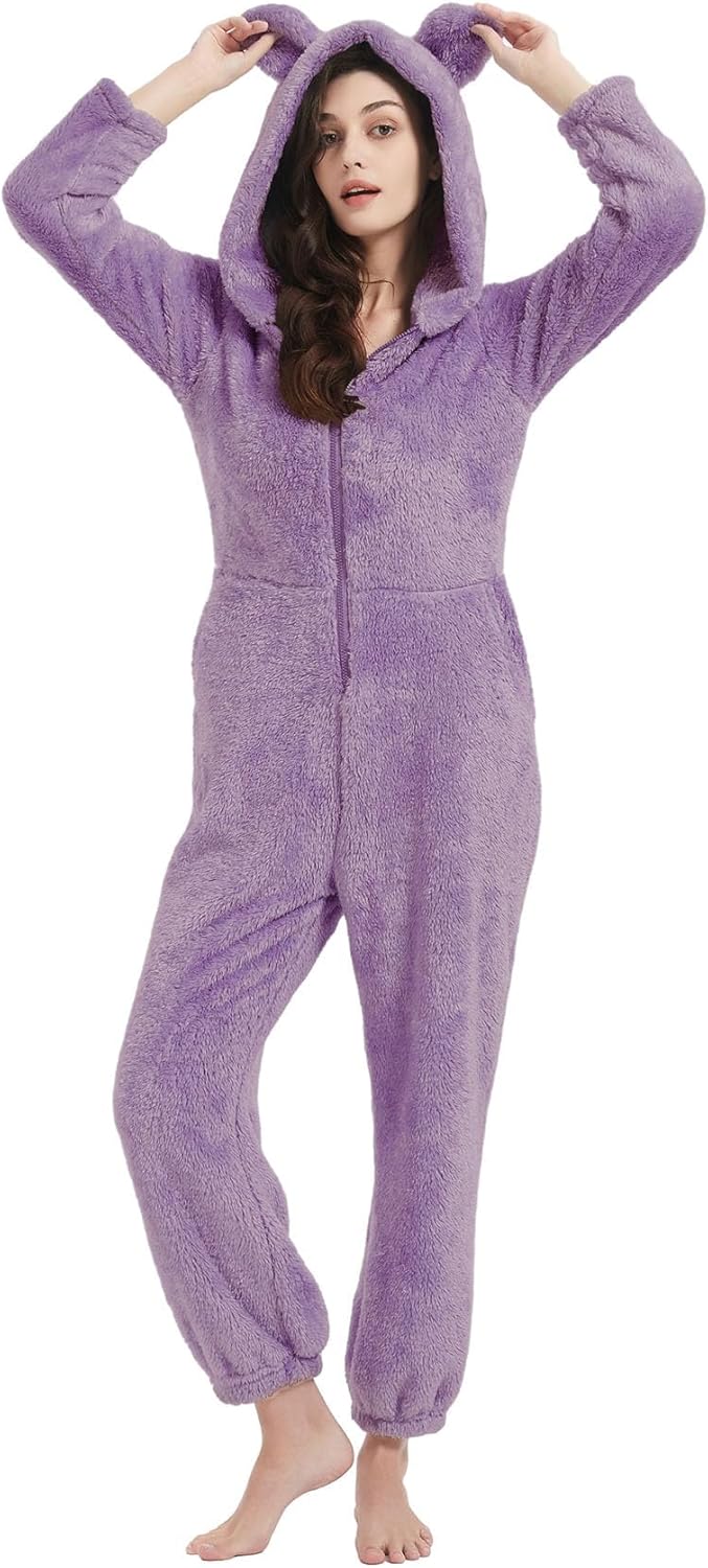 Flygo Womens Onesies Pajamas for Cozy Winter Nights