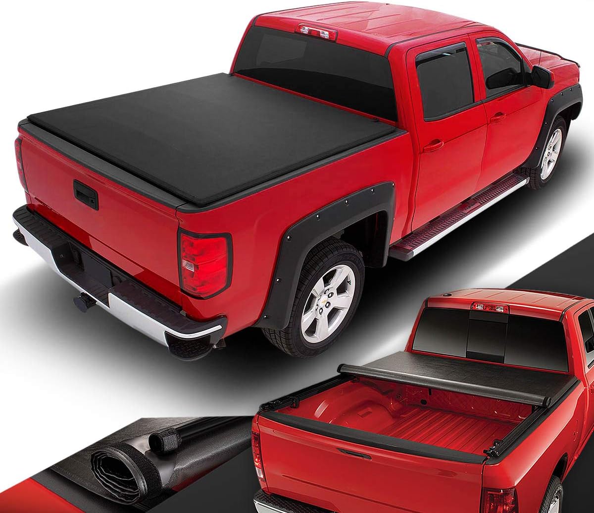 Soft Vinyl Roll-Up Tonneau Cover for 2004-2014 F150 6.5Ft Bed